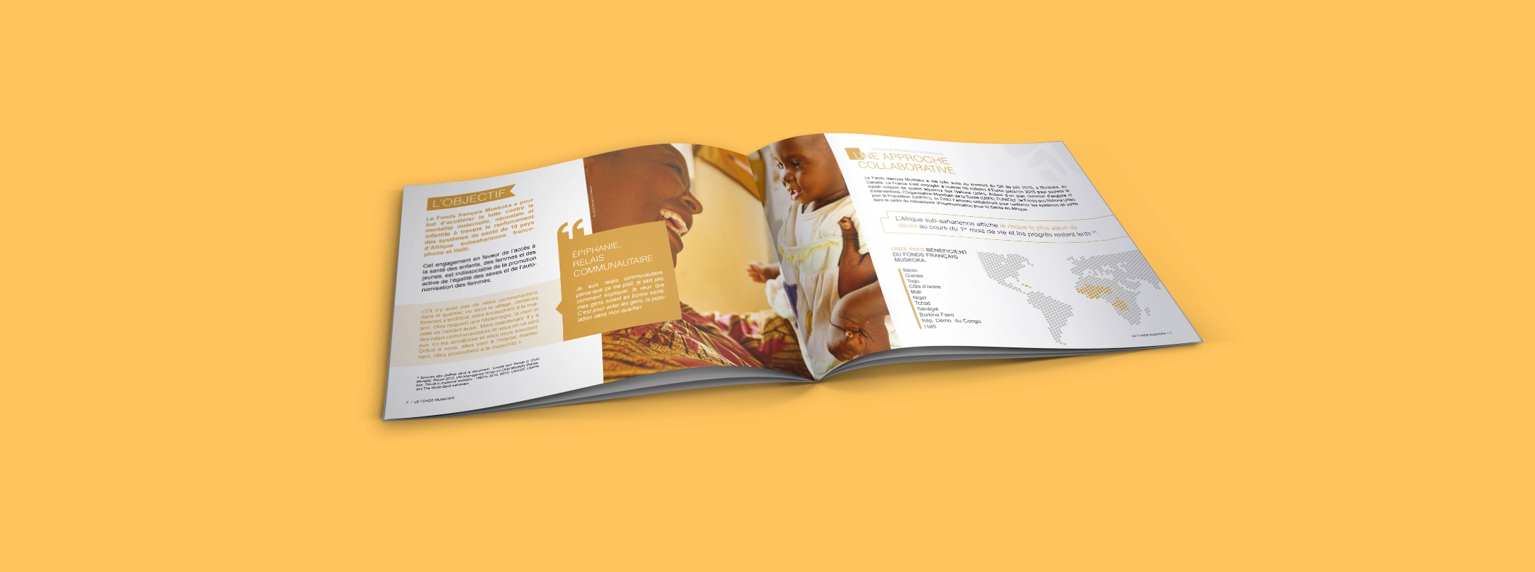 design phone edition Unicef muskoka plaquette brochure identite visuelle osb communication